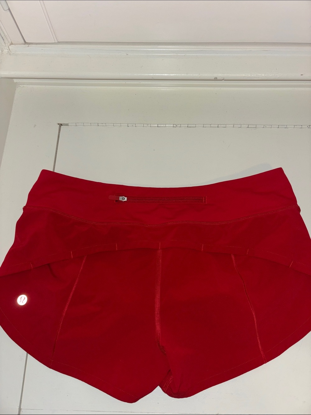 lululemon athletica Red Women's Athletic Shorts - Run/Train Style - Picture 2 of 2